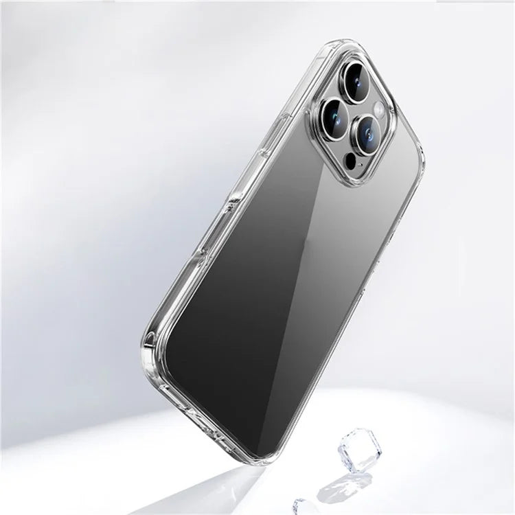 ROCK For iPhone 16 Pro Max Clear Phone Case PC+TPU Anti-Drop Phone Cover