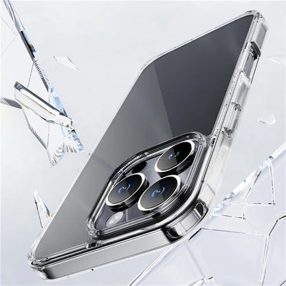 ROCK For iPhone 16 Pro Max Clear Phone Case PC+TPU Anti-Drop Phone Cover