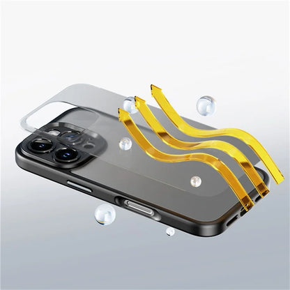 ROCK For iPhone 16 Pro Phone Case Skin-Touch PC+TPU Shockproof Back Cover