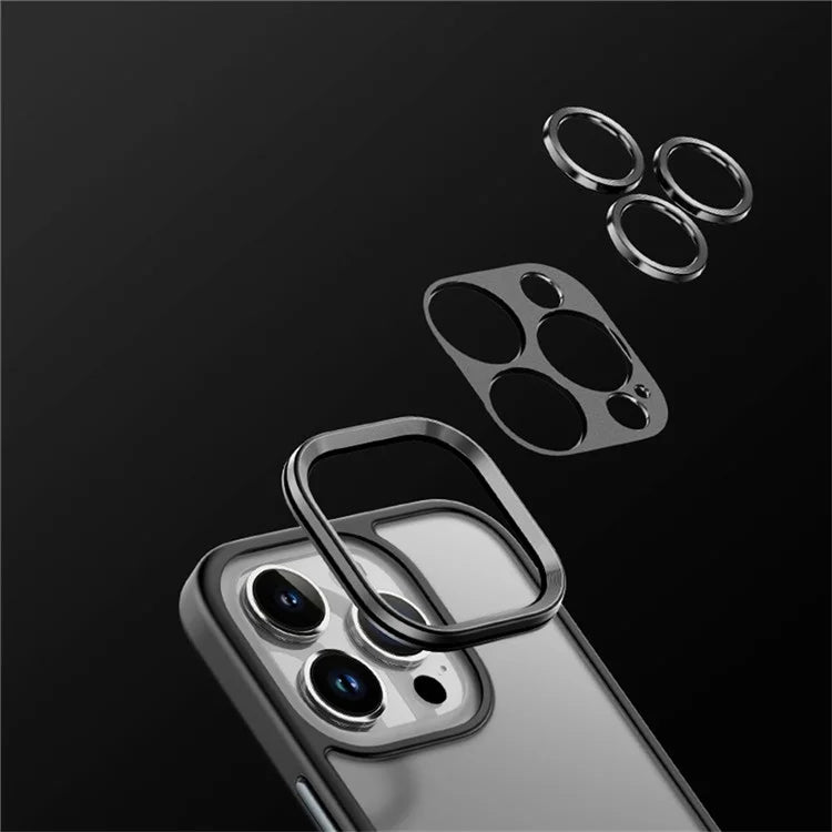 ROCK For iPhone 16 Pro Phone Case Skin-Touch PC+TPU Shockproof Back Cover