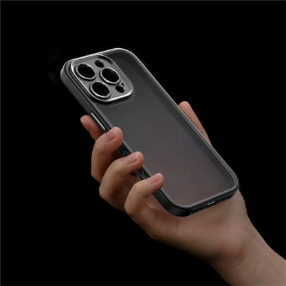 ROCK For iPhone 16 Pro Phone Case Skin-Touch PC+TPU Shockproof Back Cover