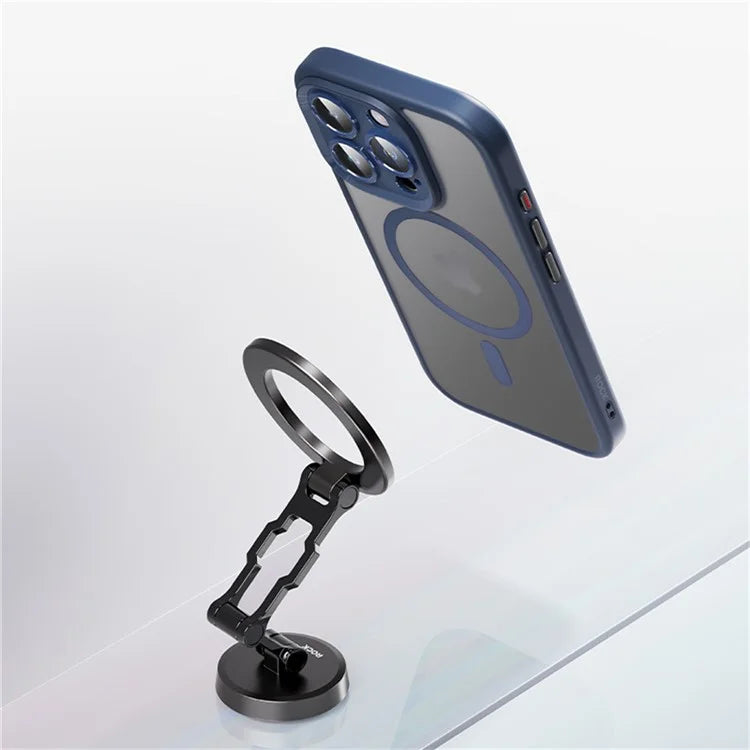ROCK For iPhone 16 Pro Max Magnetic Case Compatible with MagSafe Skin-touch PC+TPU Phone Cover