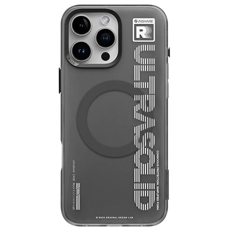 ROCK For iPhone 16 Pro Case Compatible with MagSafe Matte Shockproof PC+TPU Cover