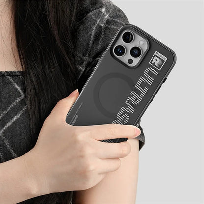 ROCK For iPhone 16 Pro Case Compatible with MagSafe Matte Shockproof PC+TPU Cover