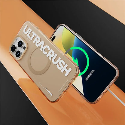 ROCK For iPhone 16 Pro Case Compatible with MagSafe Matte Shockproof PC+TPU Cover