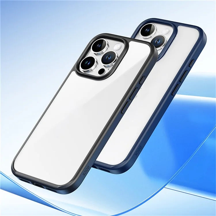 ROCK For iPhone 16 Pro Clear Phone Case PC+TPU Shockproof Back Cover