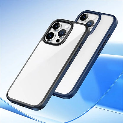 ROCK For iPhone 16 Pro Clear Phone Case PC+TPU Shockproof Back Cover