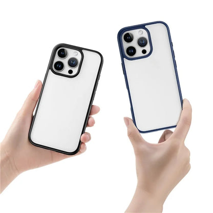 ROCK For iPhone 16 Pro Clear Phone Case PC+TPU Shockproof Back Cover