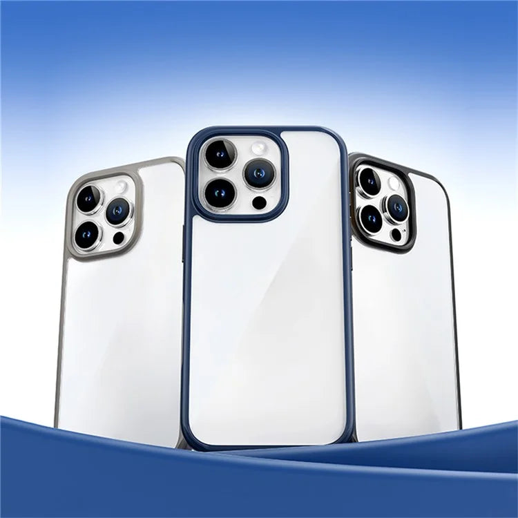 ROCK For iPhone 16 Pro Clear Phone Case PC+TPU Shockproof Back Cover