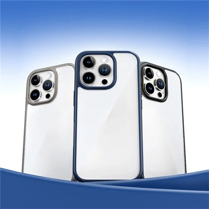 ROCK For iPhone 16 Pro Clear Phone Case PC+TPU Shockproof Back Cover