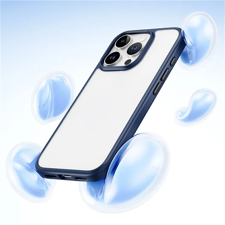 ROCK For iPhone 16 Pro Clear Phone Case PC+TPU Shockproof Back Cover