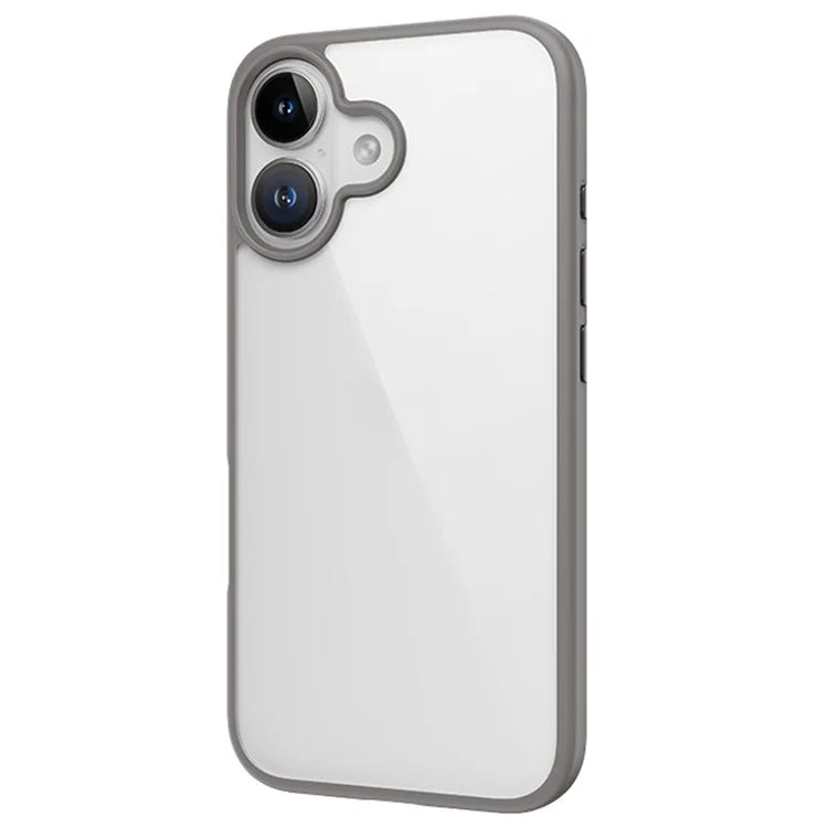 ROCK For iPhone 16 Plus Clear Phone Case PC+TPU Shockproof Back Cover