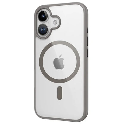 ROCK For iPhone 16 Plus Clear Phone Case Compatible with MagSafe PC+TPU Cover