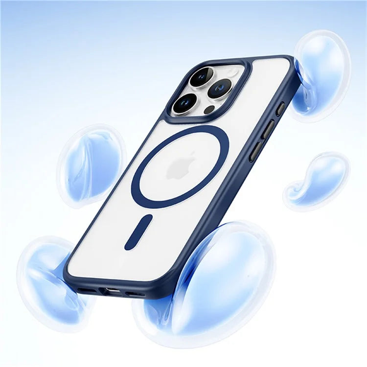 ROCK For iPhone 16 Pro Clear Phone Case Compatible with MagSafe PC+TPU Cover