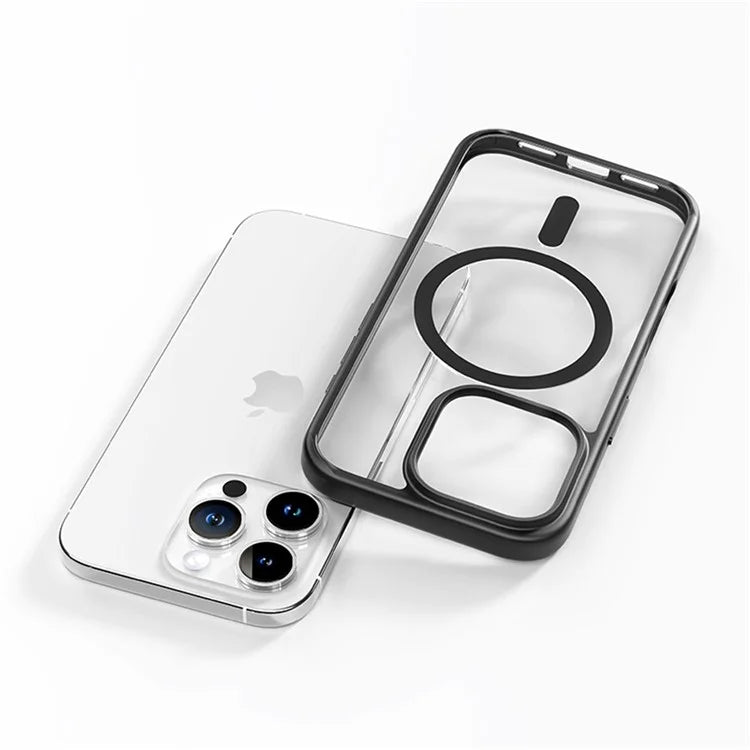 ROCK For iPhone 16 Pro Clear Phone Case Compatible with MagSafe PC+TPU Cover