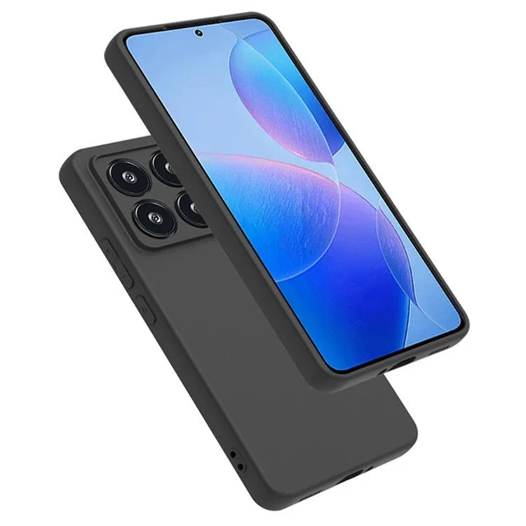 WANLONFENG MS Series for Xiaomi 14T TPU Case Matte Back Cover with Tempered Glass