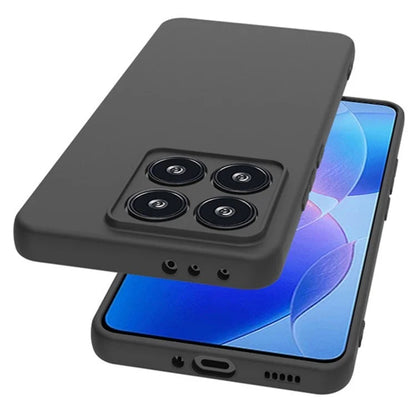 WANLONFENG MS Series for Xiaomi 14T TPU Case Matte Back Cover with Tempered Glass
