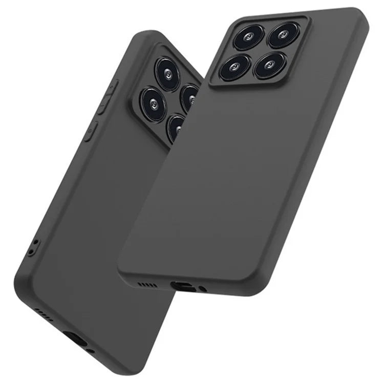 WANLONFENG MS Series for Xiaomi 14T TPU Case Matte Back Cover with Tempered Glass
