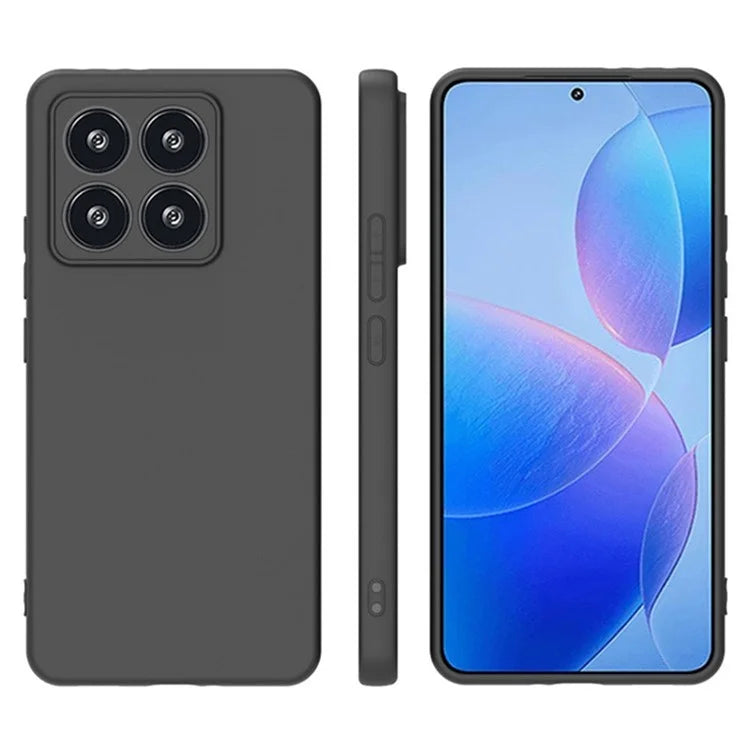 WANLONFENG MS Series for Xiaomi 14T TPU Case Matte Back Cover with Tempered Glass