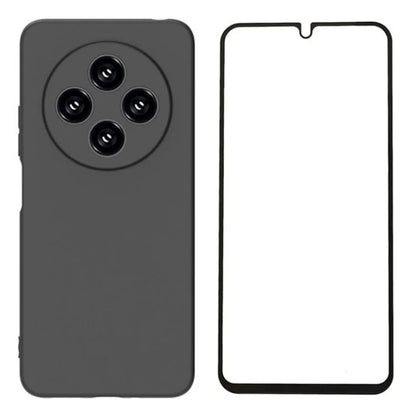 WANLONFENG MS Series for Xiaomi Redmi 14C 4G TPU Case Matte Back Cover with Tempered Glass