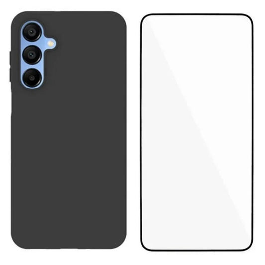 WANLONFENG MS Series for Samsung Galaxy A16 5G TPU Case Matte Cover with Screen Film (Big Lens Hole)