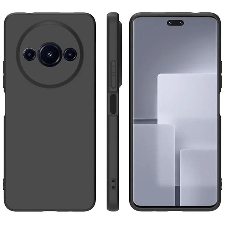 WANLONFENG MS Series for Xiaomi Redmi A3 4G  /  Poco C61 4G TPU Case Matte Back Cover with Tempered Glass