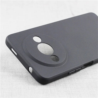 WANLONFENG MS Series for Xiaomi Redmi A3 4G  /  Poco C61 4G TPU Case Matte Back Cover with Tempered Glass