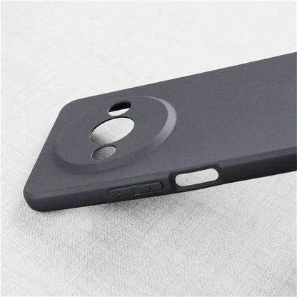 WANLONFENG MS Series for Xiaomi Redmi A3 4G  /  Poco C61 4G TPU Case Matte Back Cover with Tempered Glass