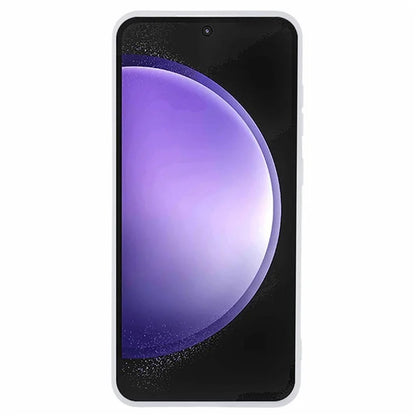 WANLONFENG DKSM Series for Samsung Galaxy S24 FE TPU Case Electroplated Frame Phone Cover with Tempered Glass