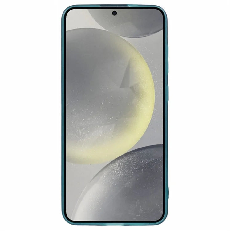 WANLONFENG DKSM Series for Samsung Galaxy S24+ TPU Case Electroplated Frame Phone Cover with Tempered Glass