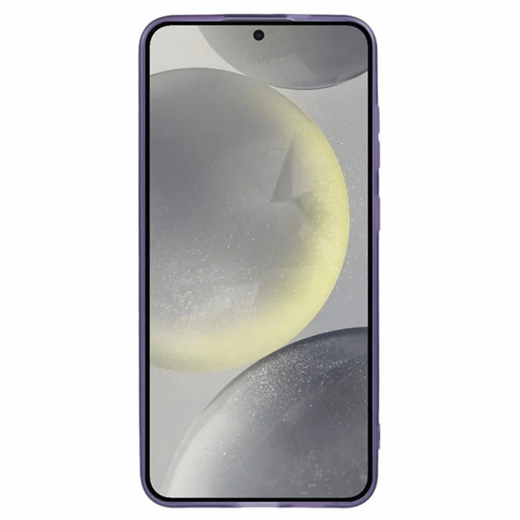 WANLONFENG DKSM Series for Samsung Galaxy S24+ TPU Case Electroplated Frame Phone Cover with Tempered Glass