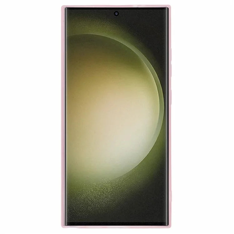 WANLONFENG DKSM Series for Samsung Galaxy S24 Ultra TPU Case Electroplated Frame Phone Cover with Tempered Glass