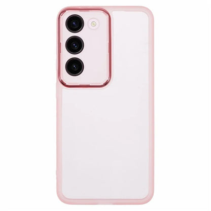 WANLONFENG DKSM Series for Samsung Galaxy S23+ TPU Case Electroplated Frame Phone Cover with Tempered Glass