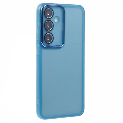 WANLONFENG DKSM Series for Samsung Galaxy A15 5G  /  A15 4G TPU Case Electroplated Frame Phone Cover with Tempered Glass
