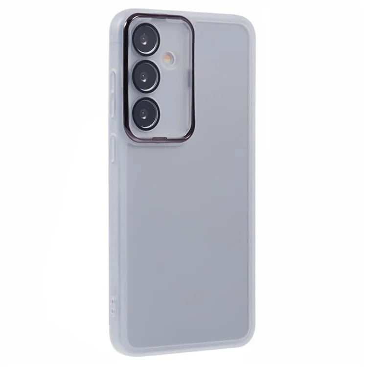 WANLONFENG DKSM Series for Samsung Galaxy A54 5G TPU Case Electroplated Frame Phone Cover with Tempered Glass