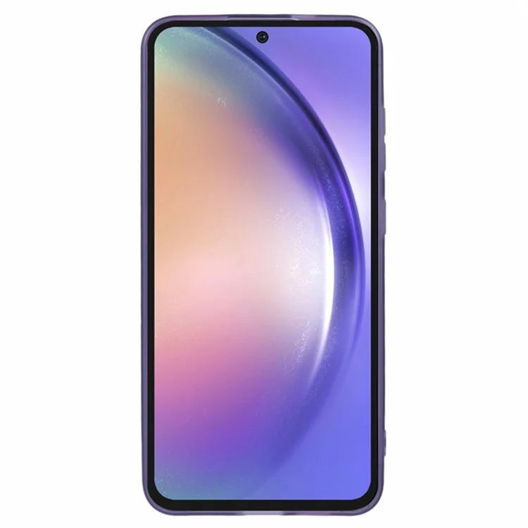 WANLONFENG DKSM Series for Samsung Galaxy A54 5G TPU Case Electroplated Frame Phone Cover with Tempered Glass