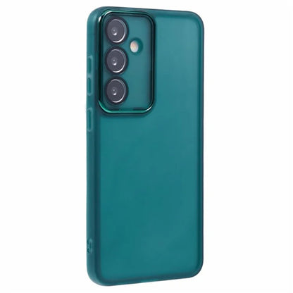 WANLONFENG DKSM Series for Samsung Galaxy A34 5G TPU Case Electroplated Frame Phone Cover with Tempered Glass