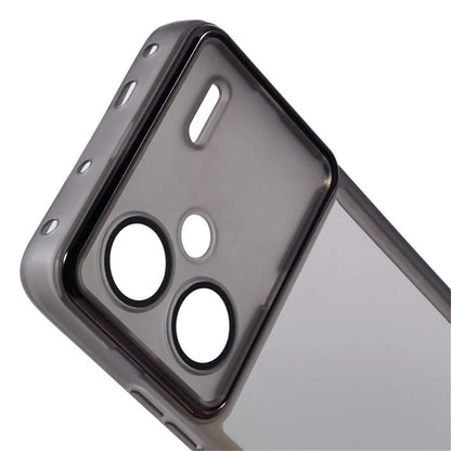 WANLONFENG DKSM Series for Xiaomi Redmi Note 13 Pro+ 5G TPU Case Electroplated Frame Phone Cover with Tempered Glass