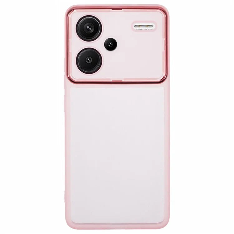 WANLONFENG DKSM Series for Xiaomi Redmi Note 13 Pro+ 5G TPU Case Electroplated Frame Phone Cover with Tempered Glass