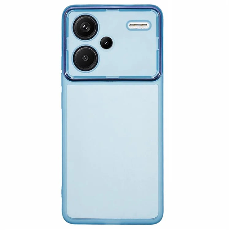 WANLONFENG DKSM Series for Xiaomi Redmi Note 13 Pro+ 5G TPU Case Electroplated Frame Phone Cover with Tempered Glass