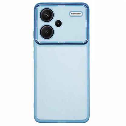 WANLONFENG DKSM Series for Xiaomi Redmi Note 13 Pro+ 5G TPU Case Electroplated Frame Phone Cover with Tempered Glass