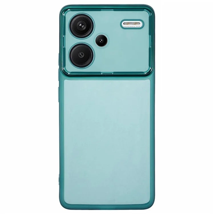 WANLONFENG DKSM Series for Xiaomi Redmi Note 13 Pro+ 5G TPU Case Electroplated Frame Phone Cover with Tempered Glass