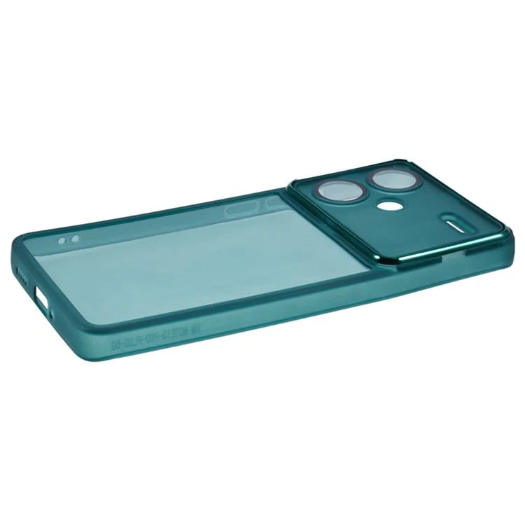 WANLONFENG DKSM Series for Xiaomi Redmi Note 13 Pro+ 5G TPU Case Electroplated Frame Phone Cover with Tempered Glass