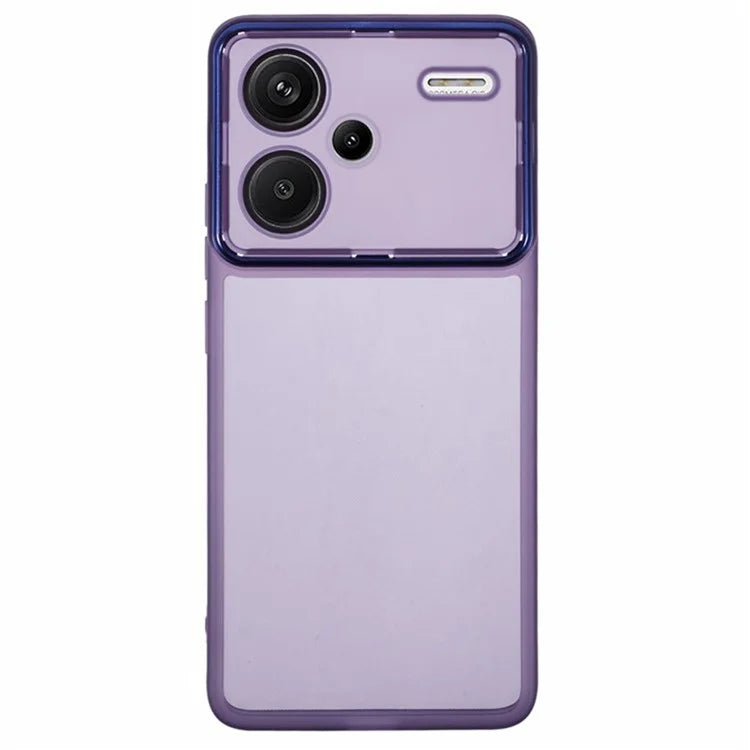 WANLONFENG DKSM Series for Xiaomi Redmi Note 13 Pro+ 5G TPU Case Electroplated Frame Phone Cover with Tempered Glass