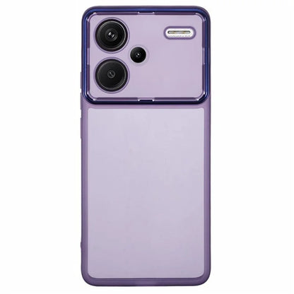 WANLONFENG DKSM Series for Xiaomi Redmi Note 13 Pro+ 5G TPU Case Electroplated Frame Phone Cover with Tempered Glass