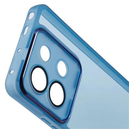 WANLONFENG DKSM Series for Xiaomi Poco X6 5G  /  Redmi Note 13 Pro 5G TPU Case Electroplated Frame with Tempered Glass