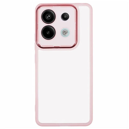 WANLONFENG DKSM Series for Xiaomi Poco X6 5G  /  Redmi Note 13 Pro 5G TPU Case Electroplated Frame with Tempered Glass