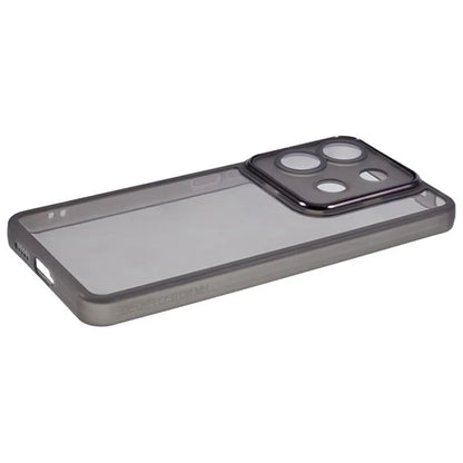WANLONFENG DKSM Series for Xiaomi Poco X6 5G  /  Redmi Note 13 Pro 5G TPU Case Electroplated Frame with Tempered Glass
