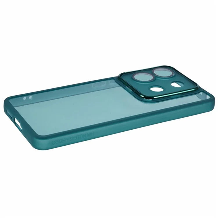 WANLONFENG DKSM Series for Xiaomi Poco X6 5G  /  Redmi Note 13 Pro 5G TPU Case Electroplated Frame with Tempered Glass