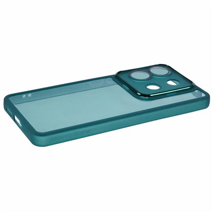 WANLONFENG DKSM Series for Xiaomi Poco X6 5G  /  Redmi Note 13 Pro 5G TPU Case Electroplated Frame with Tempered Glass